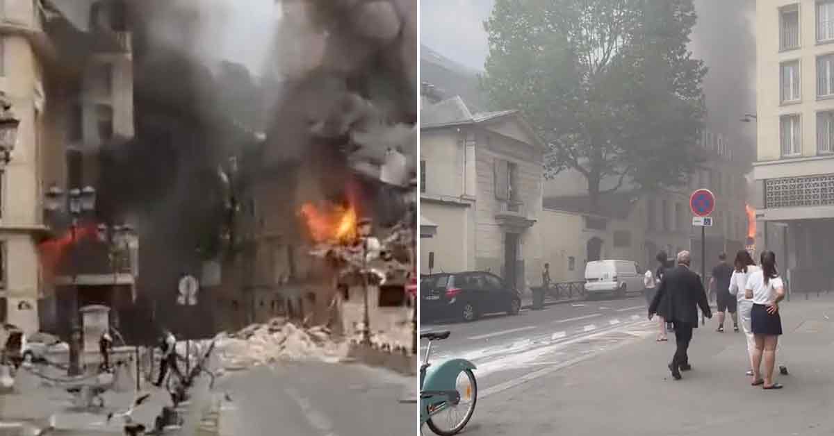 Paris explosion aftermath