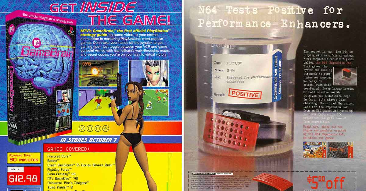 vintage gaming ads to give you a bit of nostalgia