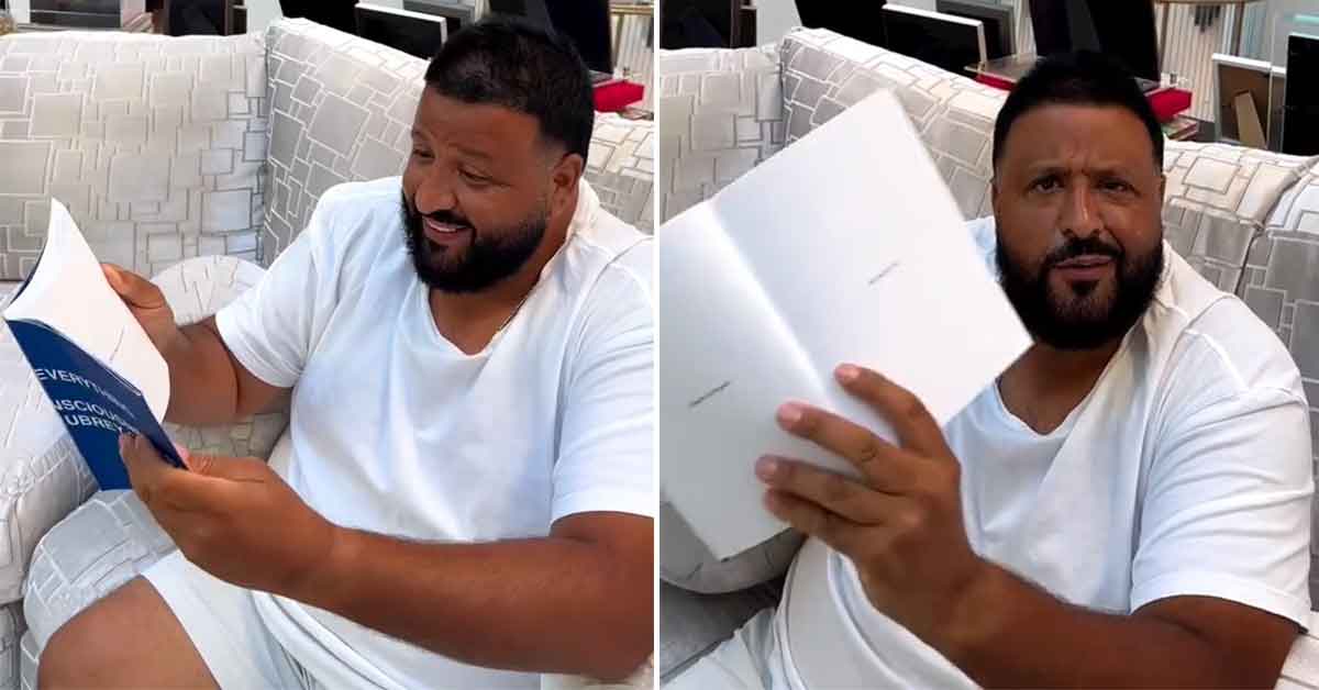 DJ Khaled Struggles to Read Drake's Book of One Sentence Poems