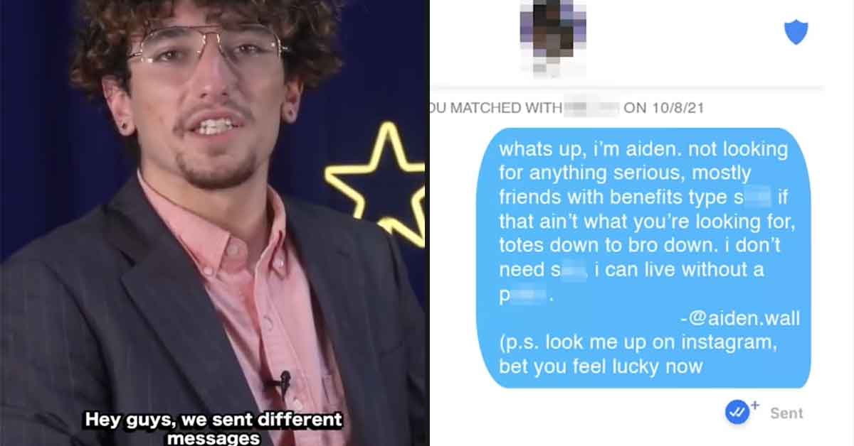 guys test the best opening lines in dating apps