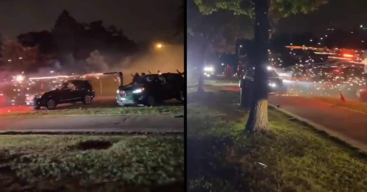 Locals Declare War on Cops With Fireworks in Minneapolis