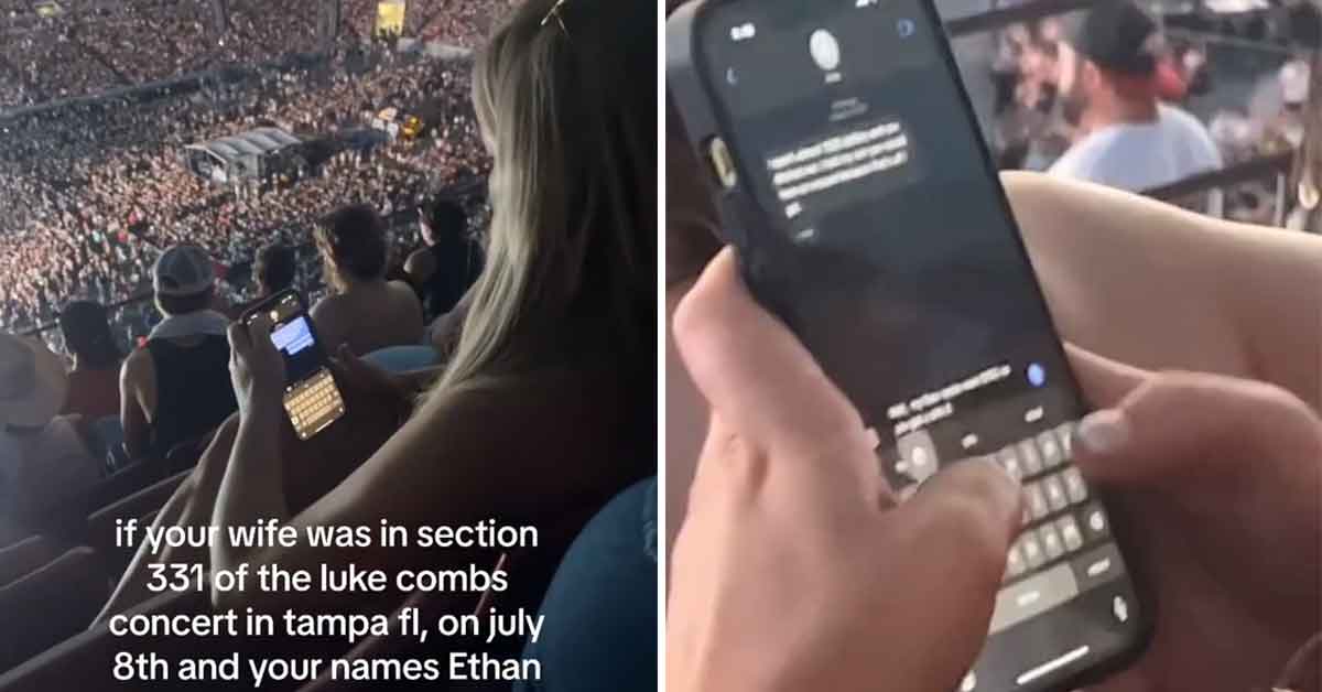 Cheater Gets Exposed at Luke Combs Concert