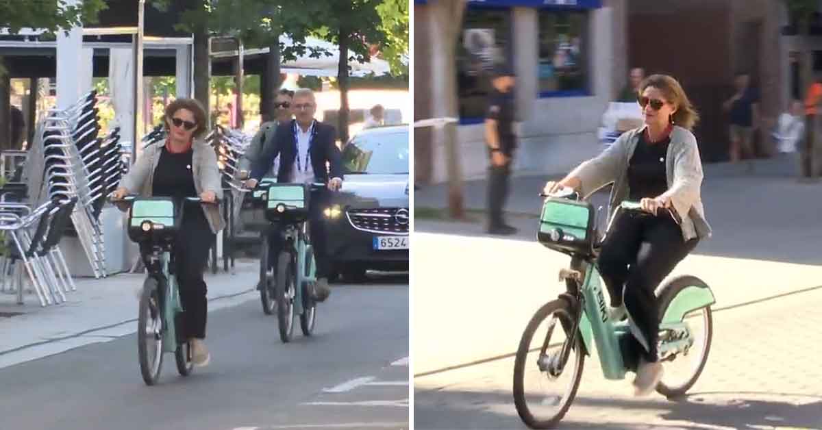 Spanish Minister caught biking to conference for publicity stunt