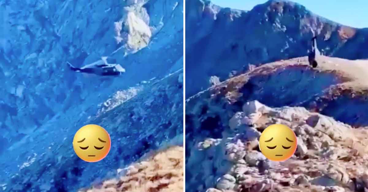 mount everest helicopter crash caught on camera