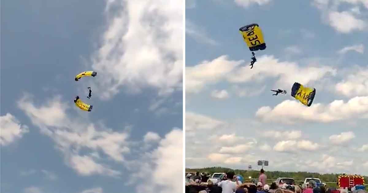 FreeFalling Stunt Leaves U.S. Navy Parachute Member in Critical