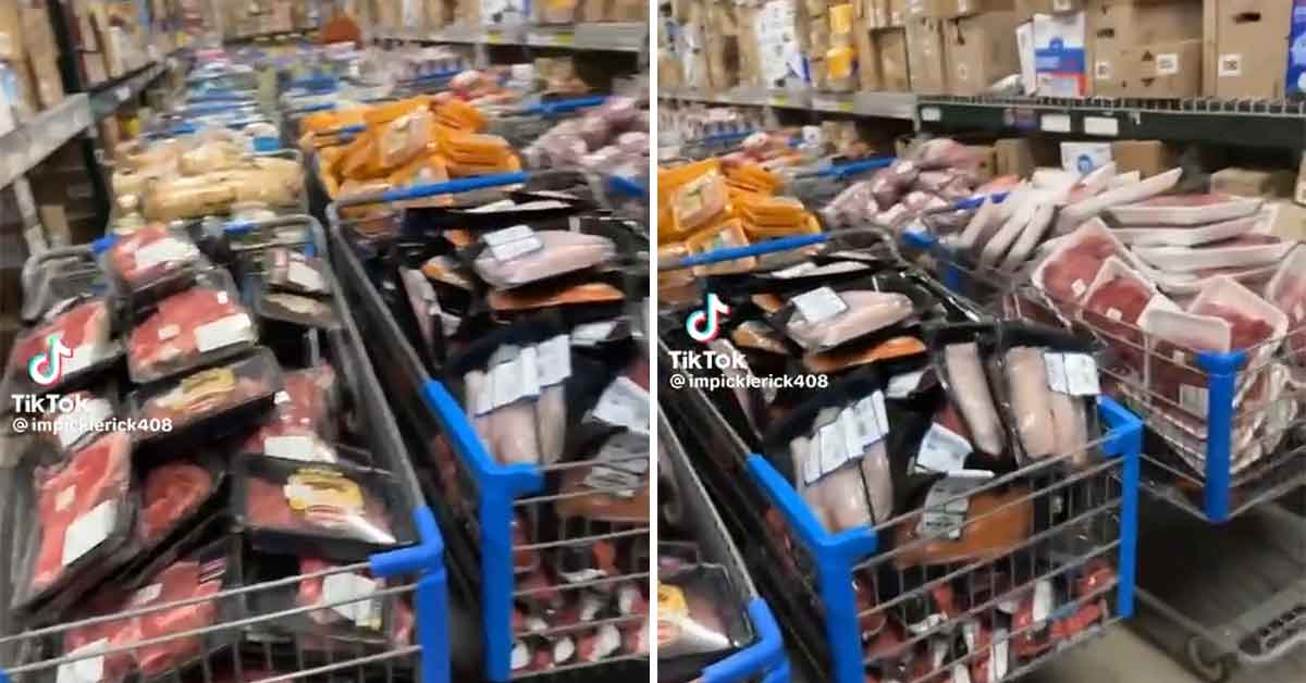 Dude Shows Just How Much Food Walmart Throws Out When Its Freezers Go Down