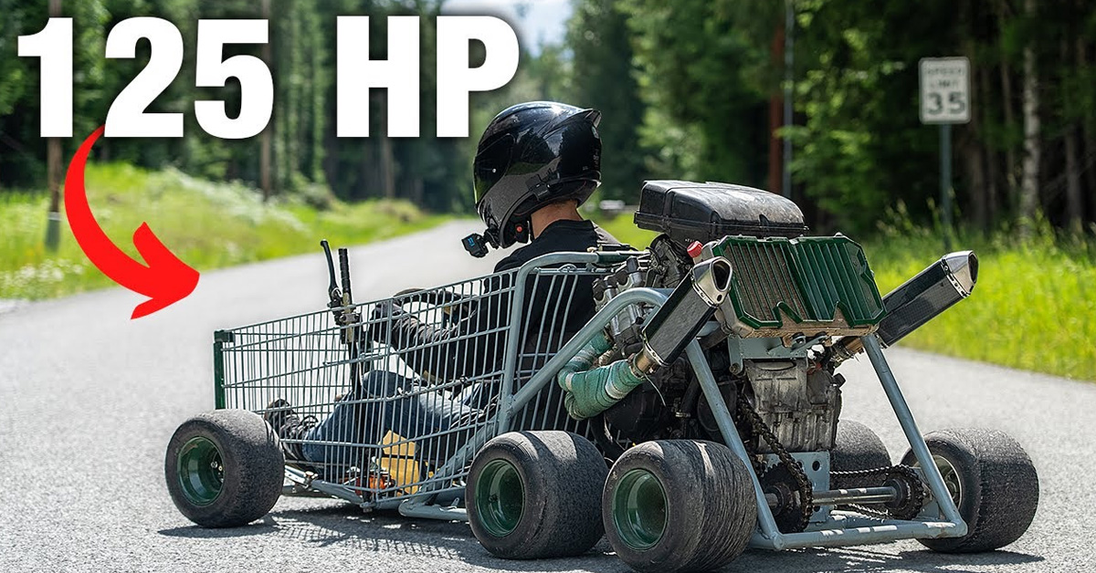 This Ain't Your Average Shopping Cart - The World's Fastest Shopping Kart Hauls Serious Ass