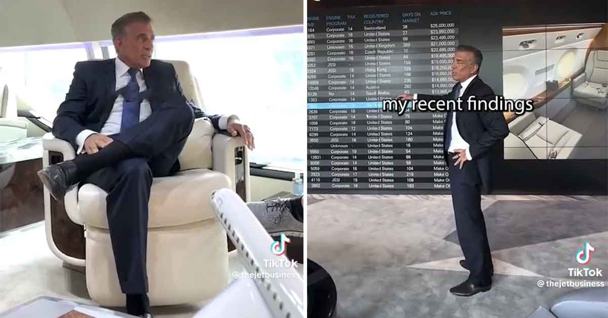 ‘A Car Salesman x10’: People Roast ‘A Day in the Life of a Private Jet Broker’ TikToker