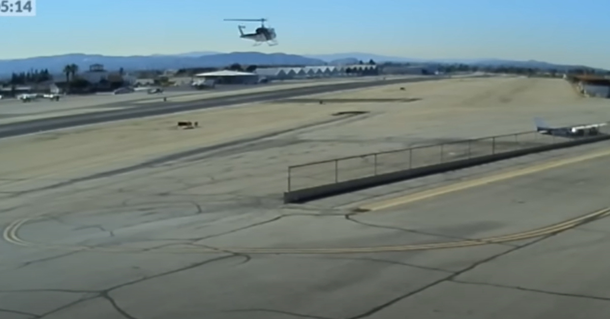 Cessna 120 Caught In Helicopter Wake Turbulence Crashes and Does a Cartwheel