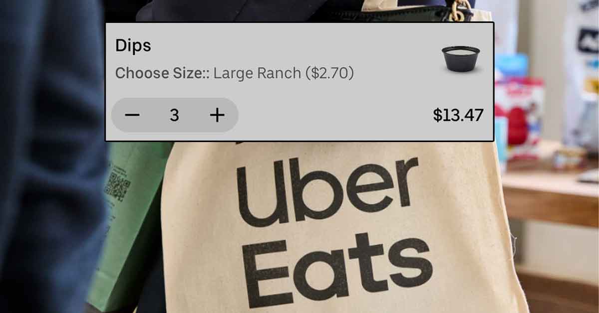 Uber Eats Accused of Majorly Upcharging Condiments