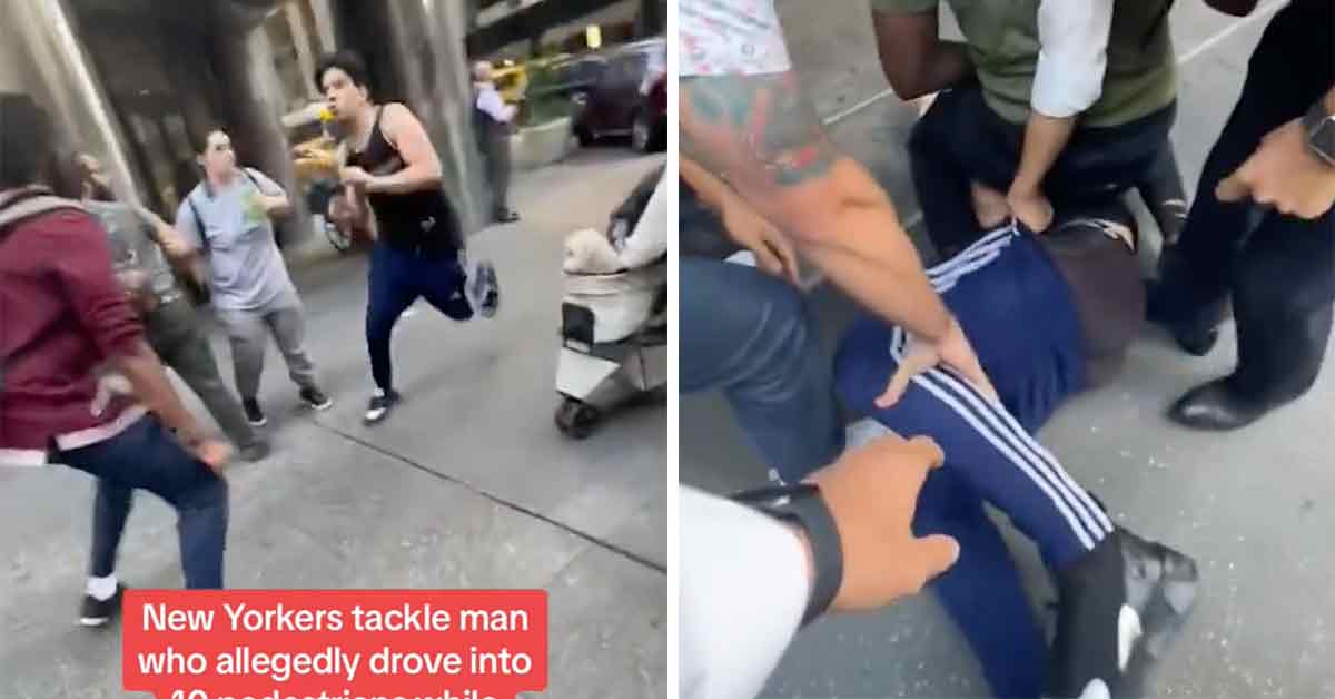 Angry New Yorkers Tackle Car Thief Who Hit 10 Pedestrians While Running From Cops