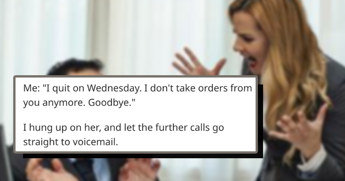 I Quit On Wednesday - Manager Tries to Order Former Employee Back to Work