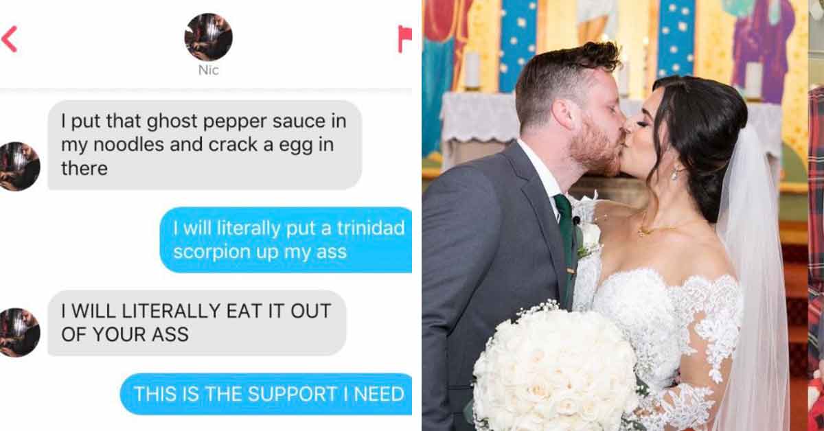 Couple’s Hilarious First Tinder Messages Go Viral