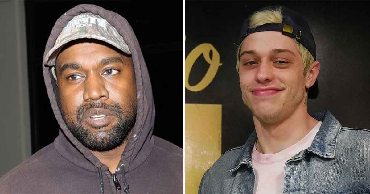 Kanye West and Pete Davidson