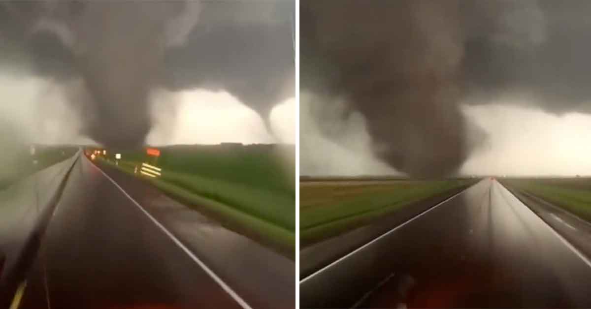 Dashcam Video Shows Horrors of Driving in Tornado Alley During Tornado Season