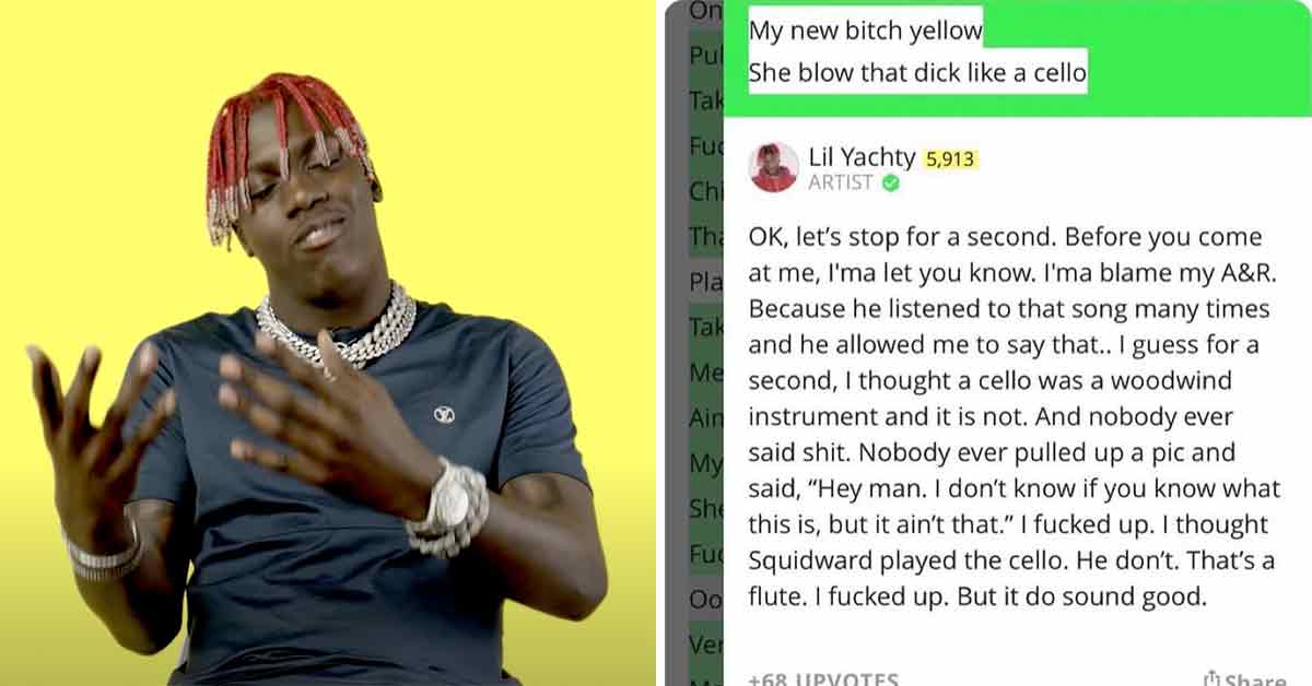 Lil Yachty Admits to Learning Cellos Aren’t Wind Instruments in Viral Song Annotation