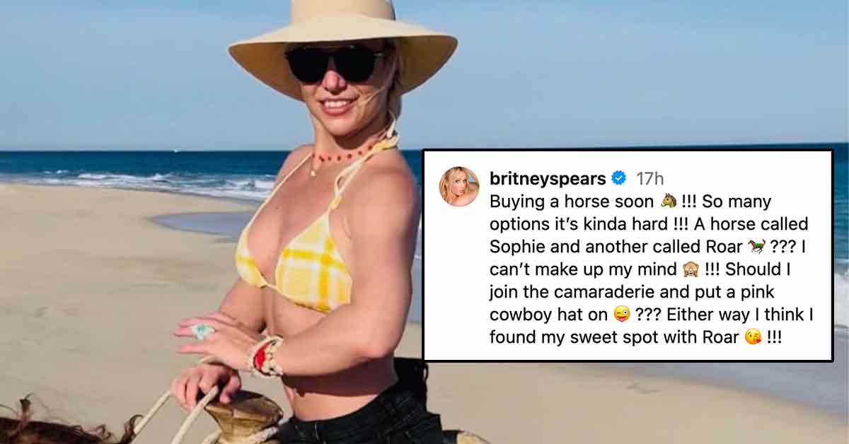 As Divorce Rumors Swirl, Britney Spears Just Wants to Know What Horse She Should Buy