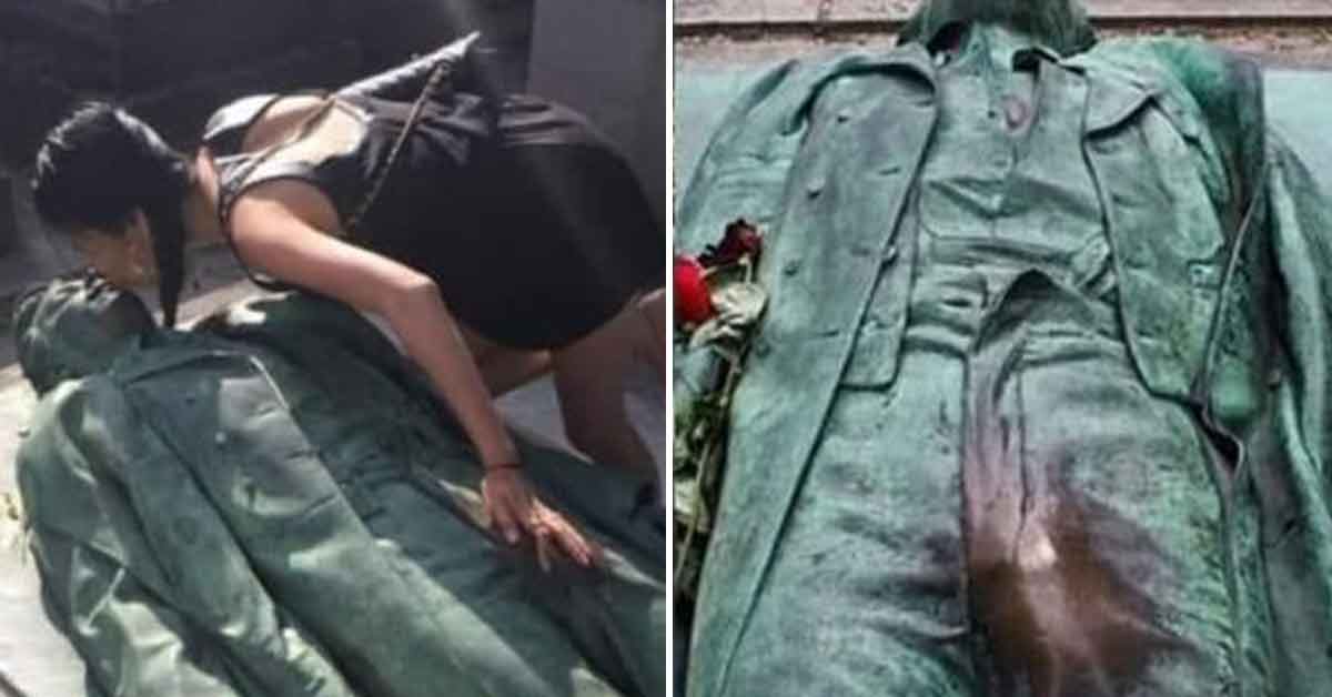 French Statue Eroding After Being Molested By Thousands of People a Year – But It Does Have a Nice Bulge