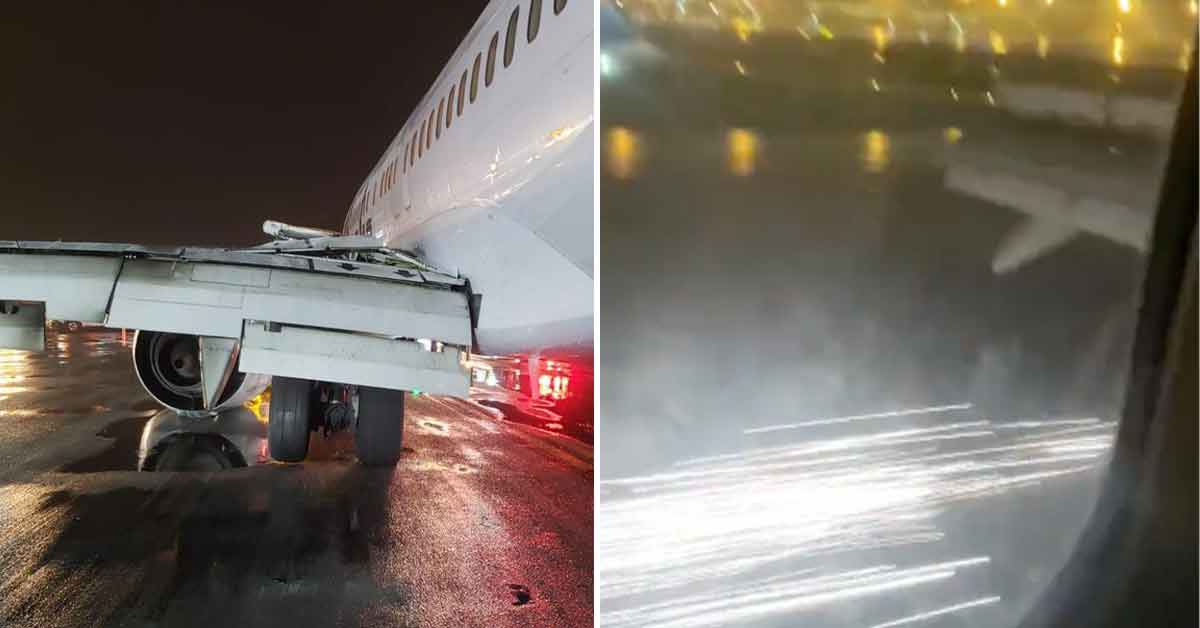 Alaska Airlines Flight Ends In Screaming, Smoke and Sparks During Terrifying Hurricane Landing