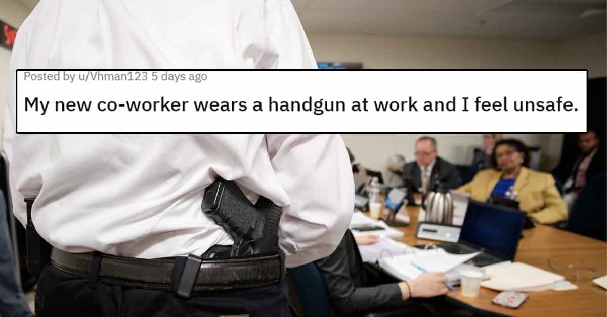 ‘He’s Unstable’: Employees Feel Trapped by New Team Member Who Wears a Gun to Work