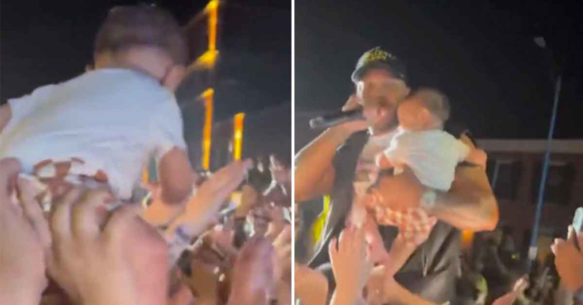 'He Held It Up Like Simba': Baby Filmed Crowd-Surfing at Flo Rida Concert