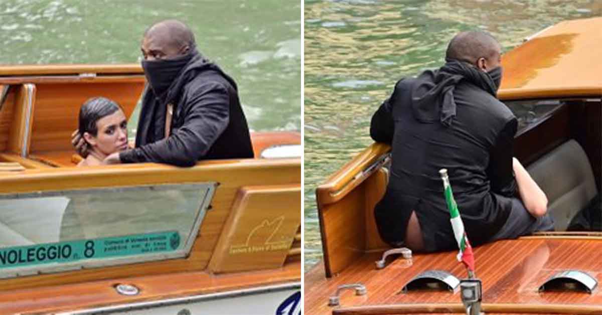 Kanye Appears to Get Blowie on a Boat in Italy