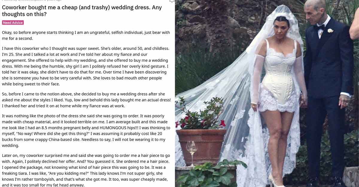 Bride to Be Pissed That Co-Worker Keeps Buying Her Wedding Dresses