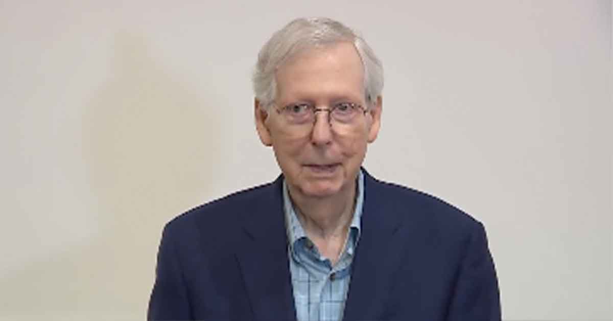 Senator McConnell Freezes During Kentucky Press Conference