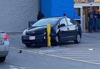 The Walmart Parking Lot Pole That People Just Can't Stop Crashing Into