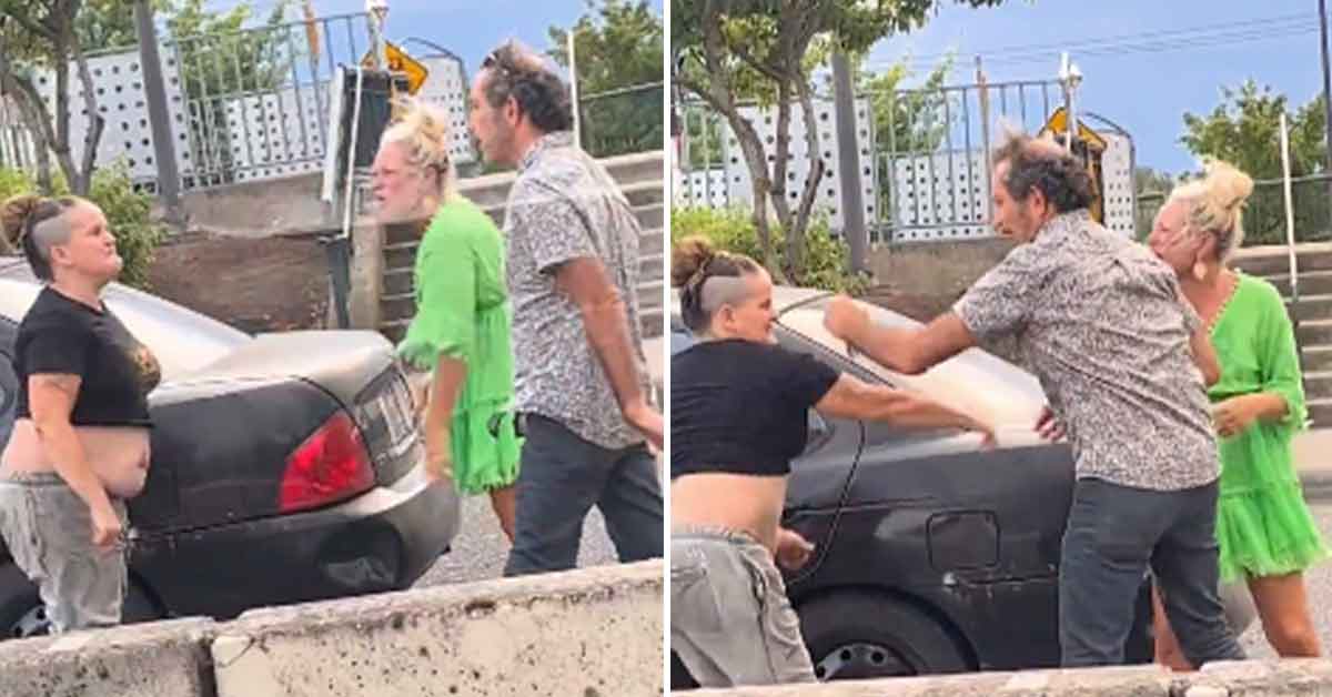 Highway Brawl Breaks Out After Woman Allegedly Throws Trash At Car