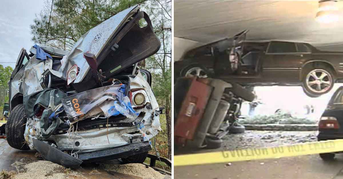 21 Horrifying Car Crashes That Look Like Plane Crashes