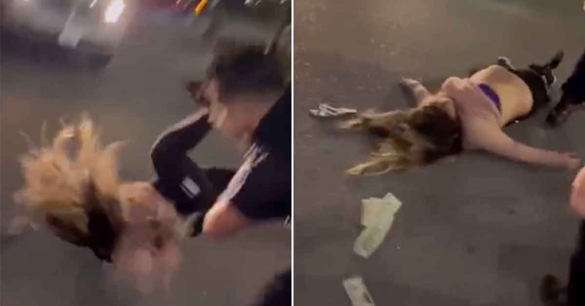 San Antonio brawl: Video shows security slamming woman to ground