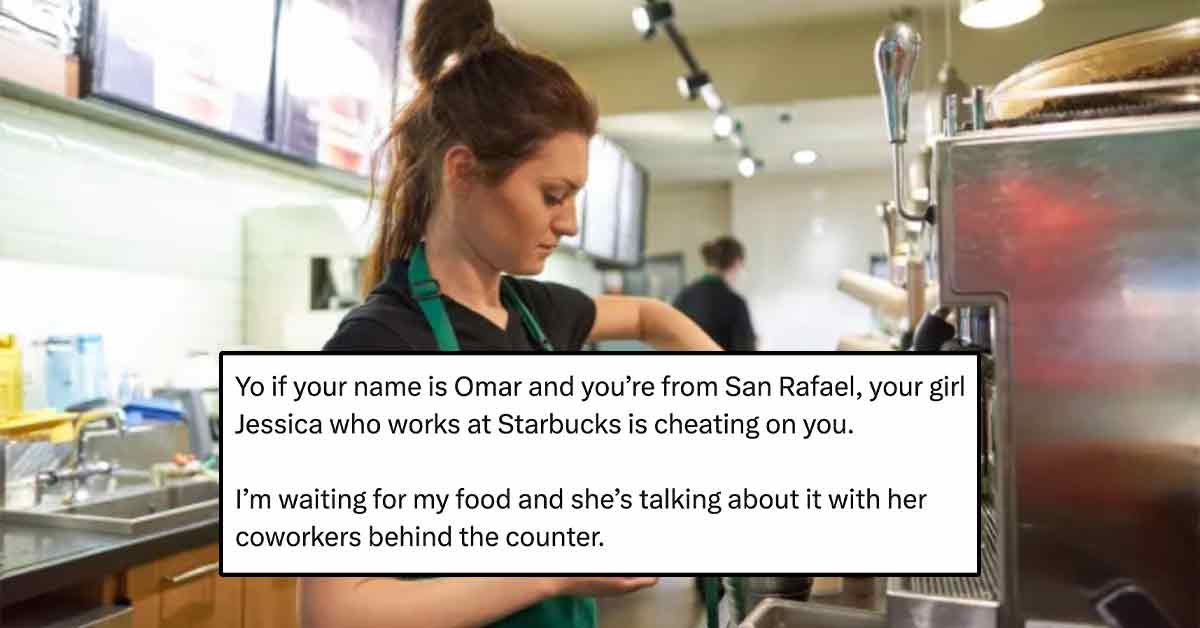 Annoyed Starbucks Patron Exposes Cheater After Waiting 10 Minutes