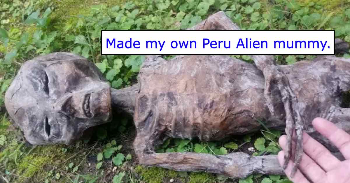 Redditor shows off his homemade alien mummy