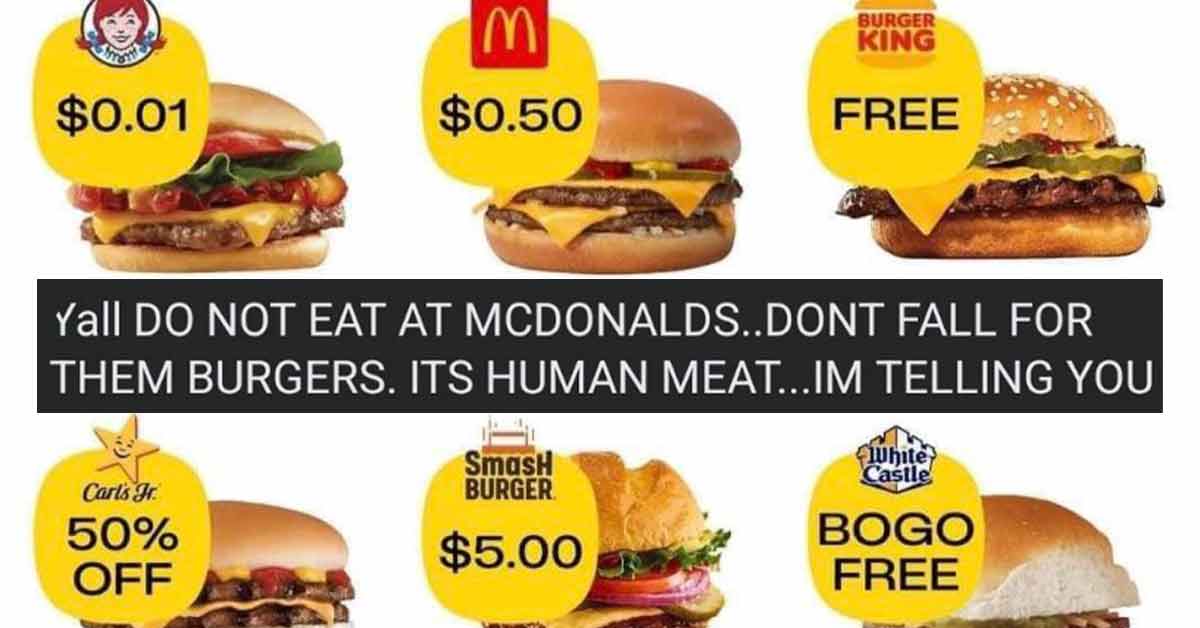 'Don't Fall For Them Burgers': National Cheeseburger Day Sparks Beef Based Conspiracy Theories