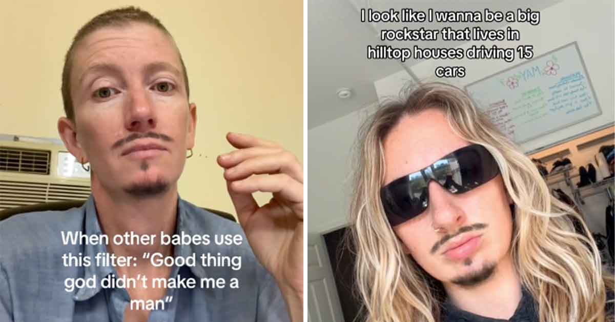 22 Women Trying Out TikTok's Goatee Filter