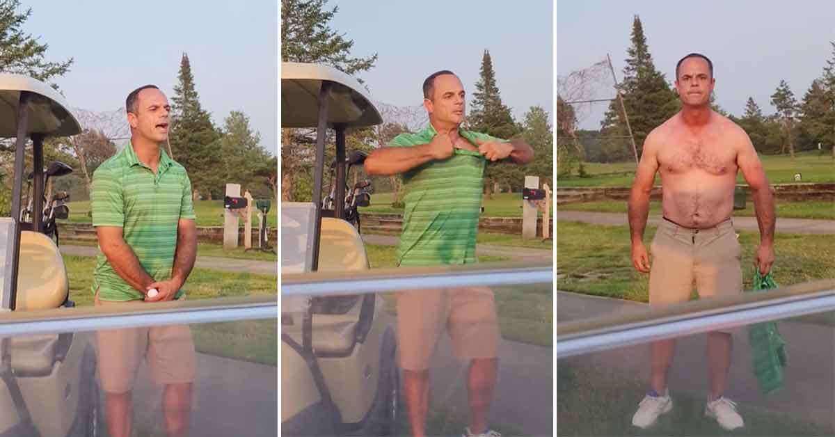 'You Wanna Test God?': Golf Course Karen Rips Shirt Off After Stealing Woman's Ball