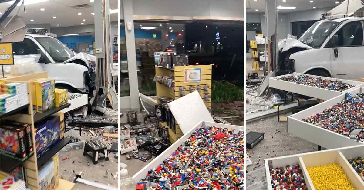 Owner Still 'Picking Up the Pieces' After Van Crashes Through Lego Store