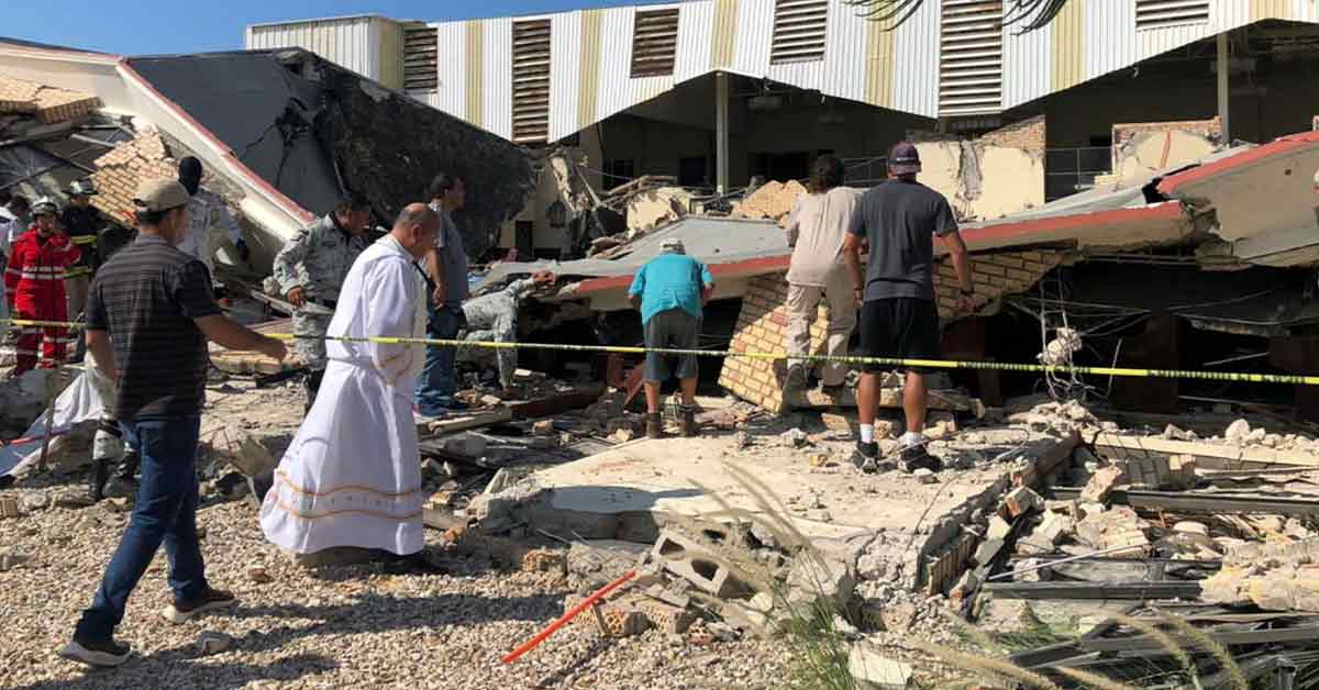 Church Collapse In Northern Mexico Kills More Than 10, Injures 60