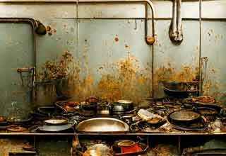 <p>The next time you want to spend extra money to eat out, just remember that your own kitchen doesn&#39;t have a record of <a href="https://www.ebaumsworld.com/pictures/20-restaurant-dishes-where-they-have-very-clearly-given-up/87439092/">health and safety violations.</a></p><p><br></p><p>These &quot;kitchen nightmare&quot; stories come from people who got a close look at the inside of a questionable restaurant for one reason or another and were not happy with what they saw. Be it rats, cockroaches, cross-contamination, or expired food, these eateries need their food license revoked ASAP!&nbsp;</p>