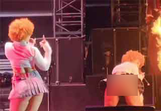 Ice Spice Nearly Sets Her Fart On Fire While Twerking Onstage