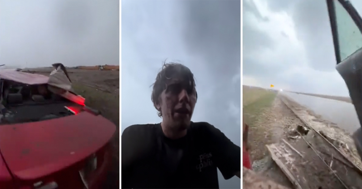 'Holy Shoot!': Storm Chasers Share Harrowing Footage After Getting Trapped In Tornado