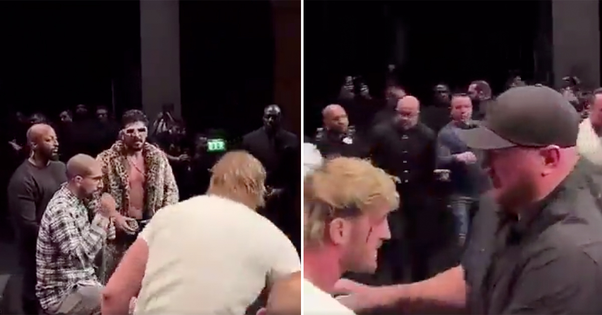 Logan Paul Bloodied After Pre-Fight Brawl With Dillon Danis