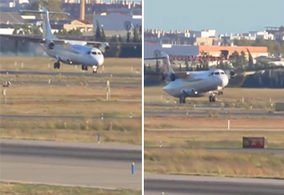 Airplane Forced to Take Off For a Second Time After Bouncy, Shaky Landing Nearly Sent Them Crashing