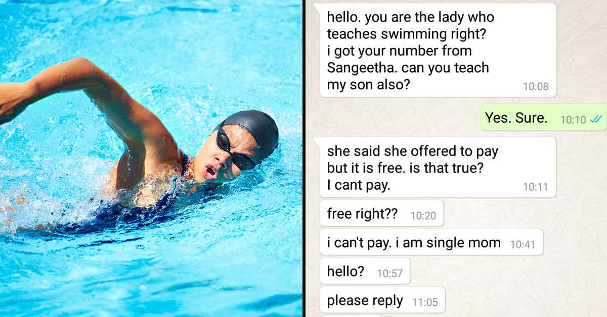 'Most Entitled Person Ever!': Mother Forces Swim Teacher to Give Her Kid Exclusive Lessons, and Pay Her for Them