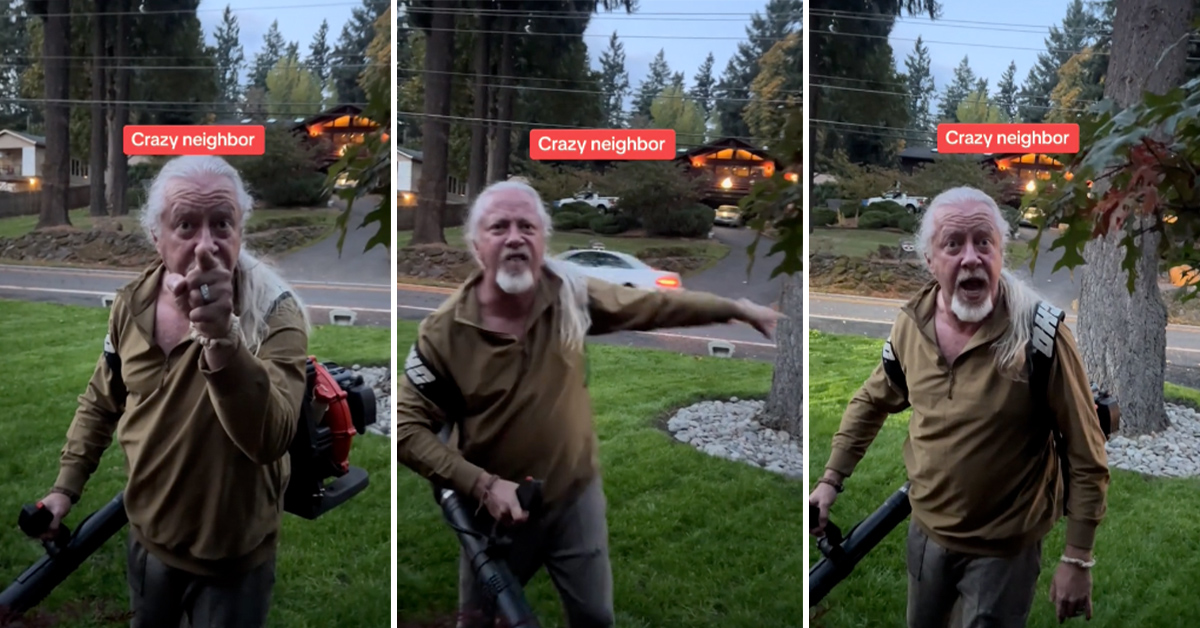 'Blow One More Leaf and We’re Gonna Have A Personal Problem!': Old Man Doesn’t Screw Around When it Comes To Lawn Care