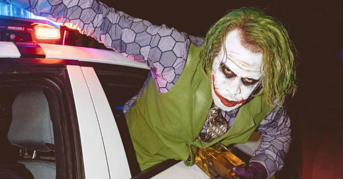 Puff Daddy dressed as the Joker