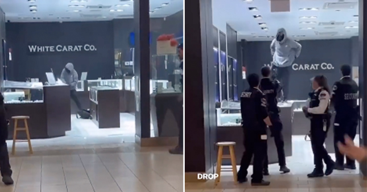 Jewelry Store Thieves Shocked When Security Guards Actually Show Up and Arrest Them