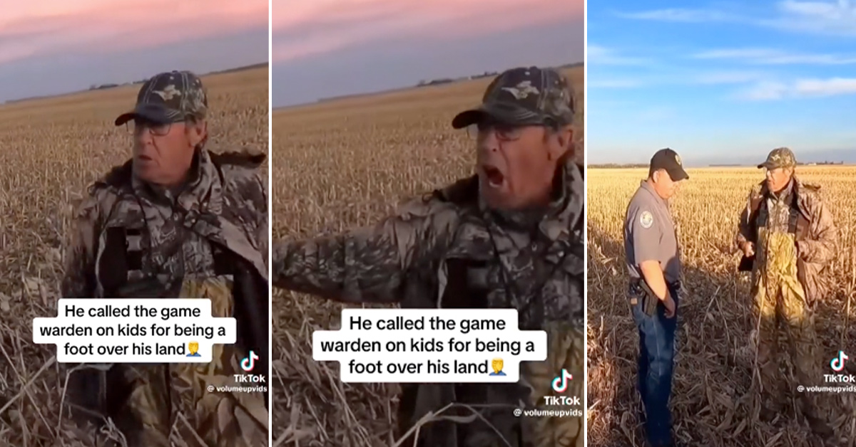 Angry Hunter Calls Game Warden On Kids For Going One Foot Into His Land, Ends Up Getting a Citation