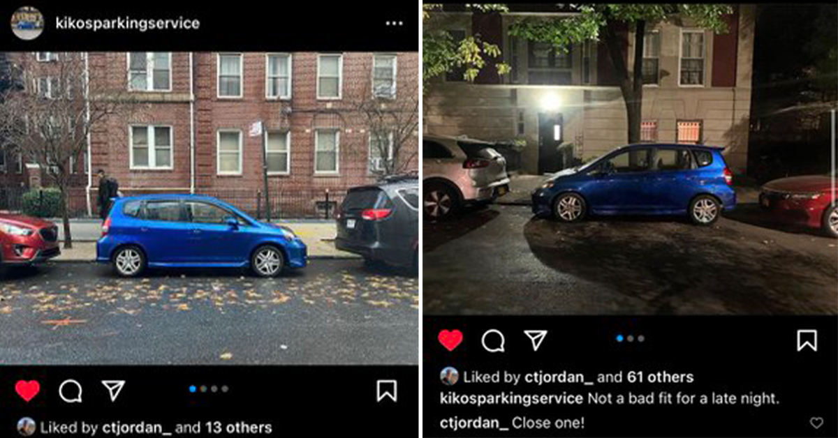 Man Makes Instagram Account to Document Every Time He Parks Well